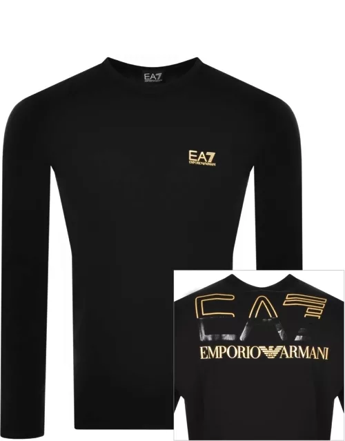 EA7 Emporio Armani Core Long Sleeve T Shirt Black