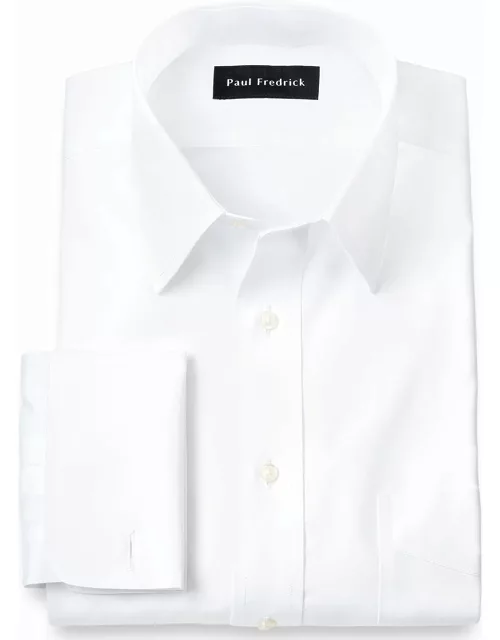 Tailored Fit Non-iron Cotton Pinpoint Point Collar French Cuff Dress Shirt