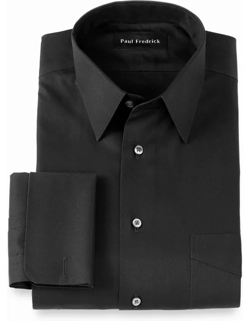 Tailored Fit Non-iron Cotton Pinpoint Point Collar French Cuff Dress Shirt