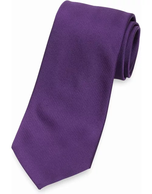 Solid Twill Woven Silk Tie