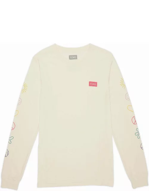 TOMS Natural Icon Long Sleeve Tee Shoe