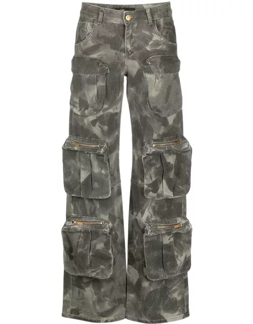 Blumarine camouflage-print cargo trouser