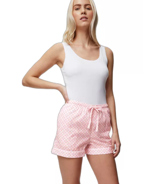 Derek Rose Women's Lounge Shorts Ledbury 56 Cotton Batiste Pink