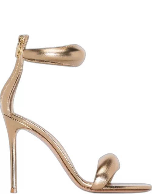 California gold heeled sandal