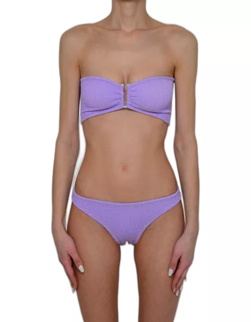 REINA OLGA Bikini Set In A Lilac Polyamide Blend Aid