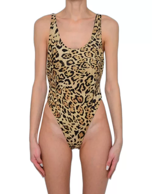 REINA OLGA Leopard Polyamide Blend Funky Swimsuit