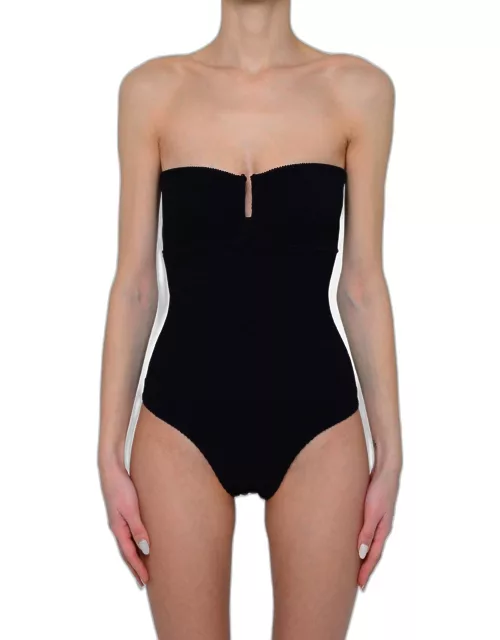 REINA OLGA Scyth Swimsuit In Black Polyamide Blend La Sciura