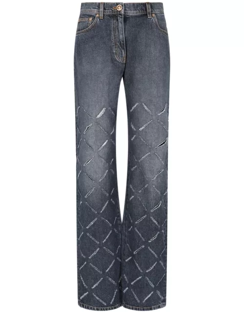 Versace Cut Detail Jean