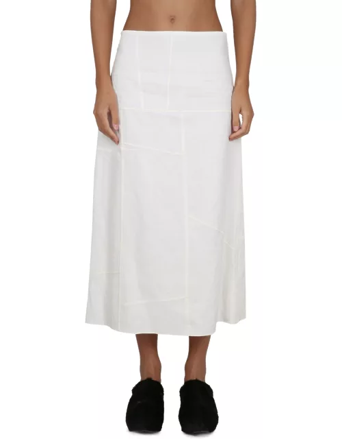 jil sander cotton skirt
