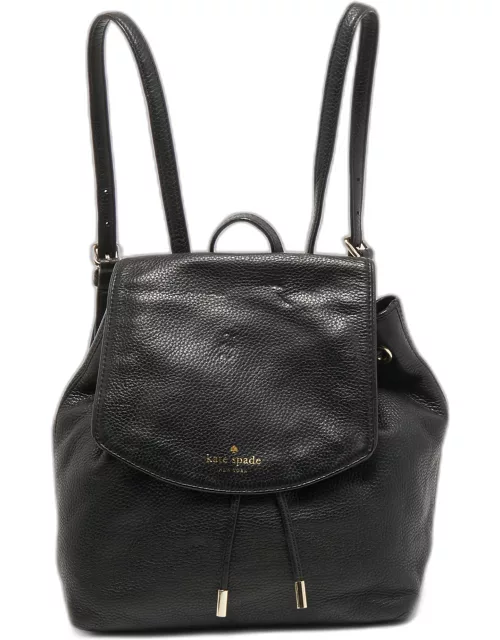 Kate Spade Black Leather Small Breezy Backpack