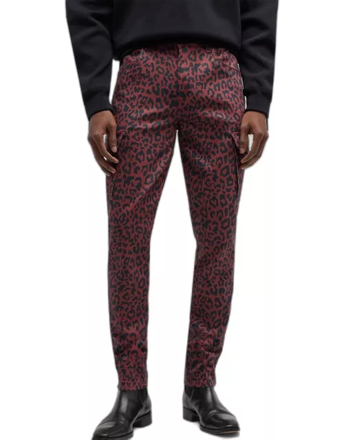 Men's Preston Coated Leopard Jean