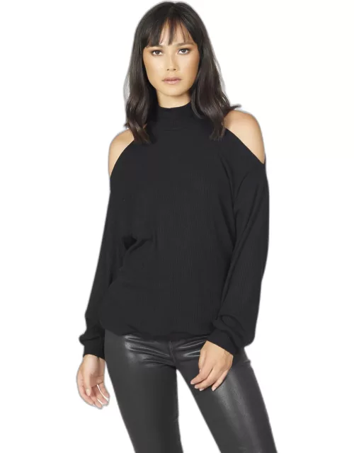 Lupin Cold Shoulder Sweater - Black