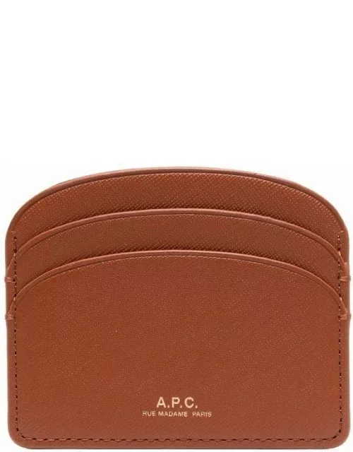 A.P.C. Demi-Lune leather cardholder