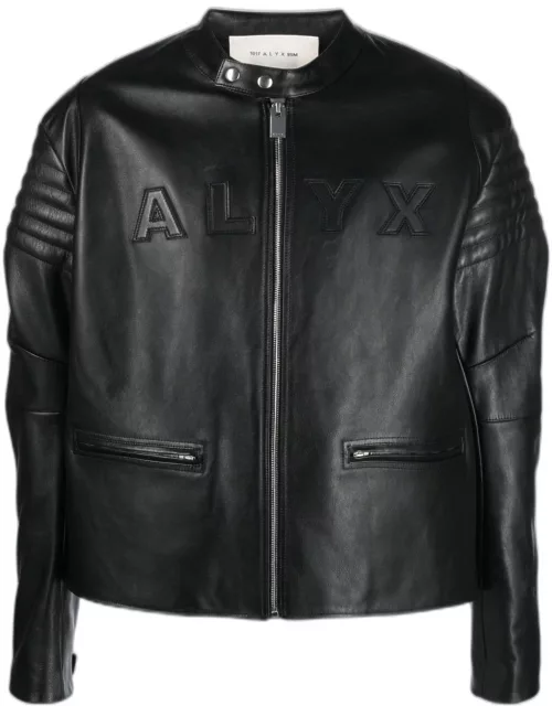 1017 ALYX 9SM logo-embossed leather jacket