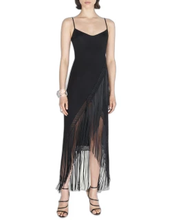 Berlin Bustier Dress with Fringed Tri