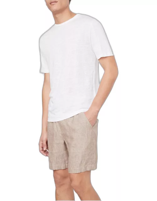 Men's Solid Linen T-Shirt