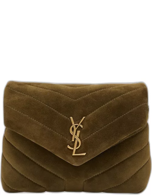 Loulou Toy YSL Crossbody Bag in Quilted Suede
