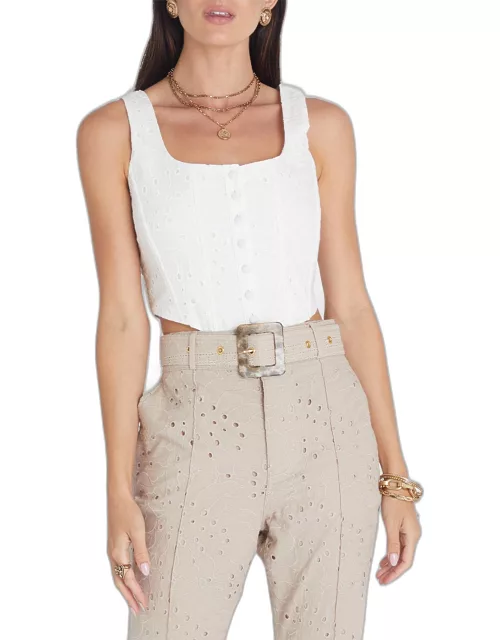 Nicky Embroidered Corset Top