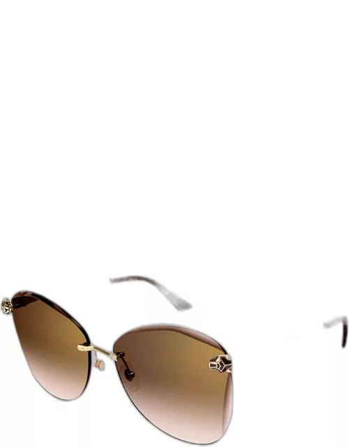 Panther Metal Butterfly Sunglasse