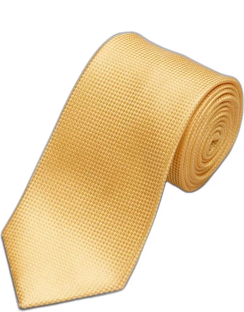JoS. A. Bank Men's Traveler Collection Solid Tie, Yellow, One