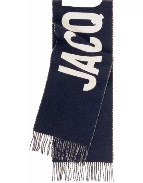 Blue L'écharpe Jacquemus scarf