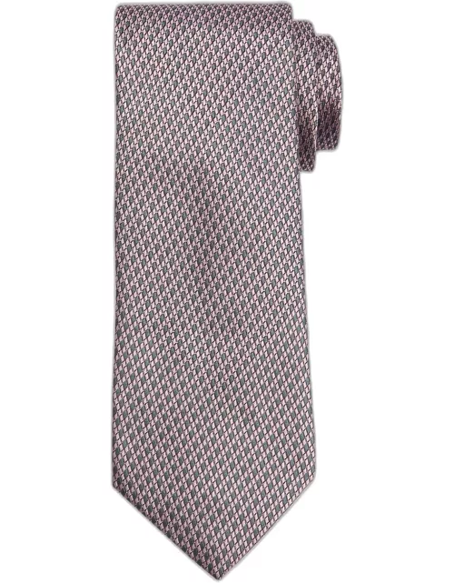Men's Micro-Diamond Silk Tie