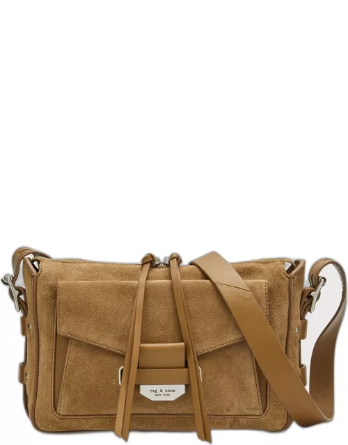 Field Small Suede Messenger Bag