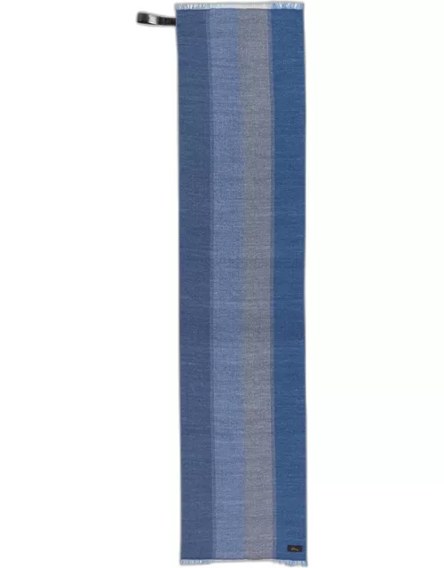 Men's Cashmere-Silk Stripe Scarf