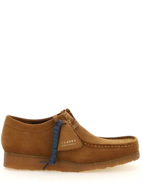 CLARKS WALLABEE SUEDE LEATHER LACE-UP SHOE