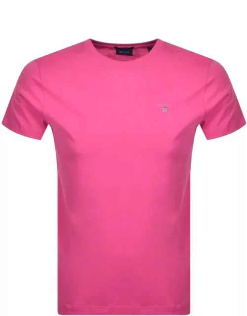Gant Original T Shirt Pink