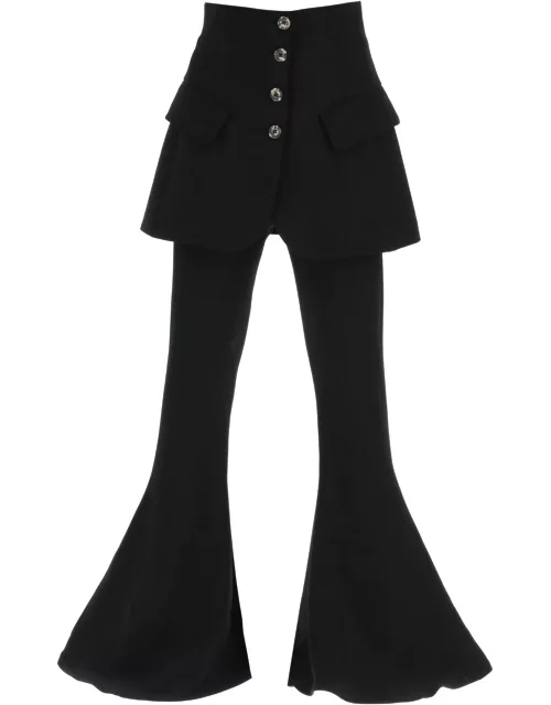 A.W.A.K.E. MODE FLARED PANTS WITH BUILT-IN SKIRT