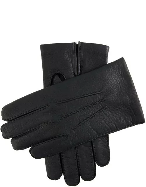 Dents Men's Cashmere Lined Deerskin Gloves In Navy