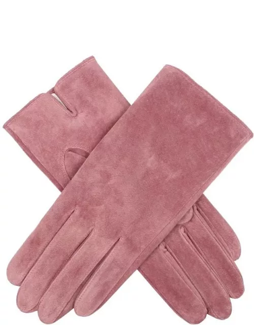Dents Women's Suede Gloves In Antique Rose