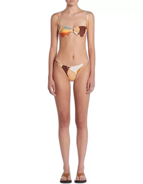 Vista Gathered High-Cut Bikini Brief