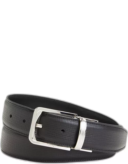 Men's Reversible Adjustable Leather Belt