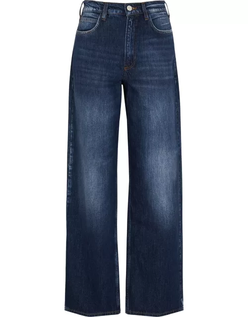 Frame Le High 'N' Tight Wide-leg Jeans - Blue