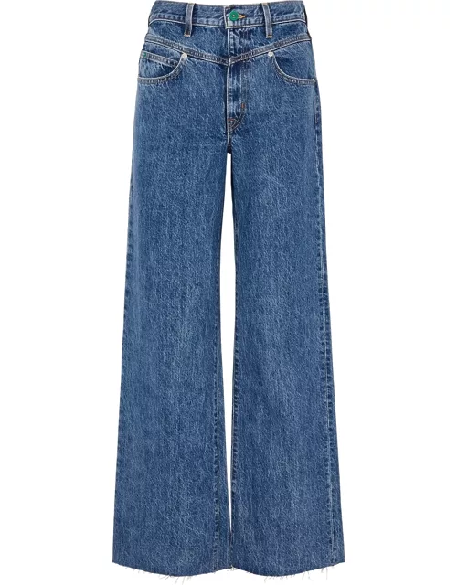 Slvrlake Grace Wide-leg Jeans - Blue