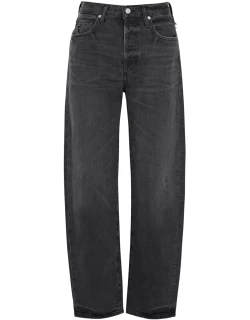 Citizens Of Humanity Dylan Distressed Barrel-leg Jeans - Black