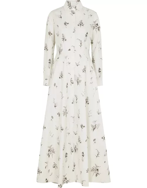 Evi Grintela Juliette Floral-print Cotton Maxi Dress - White