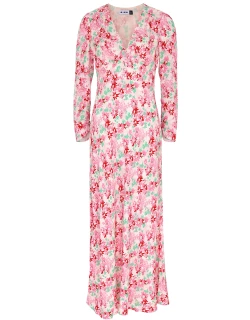 Rixo Selma Floral-print Maxi Dress - Pink