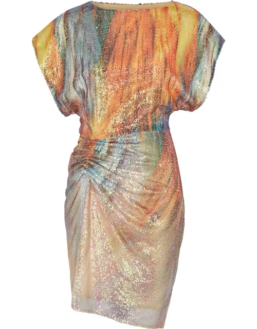 IN The Mood For Love Tollero Printed Sequin Mini Dress - Multicoloured