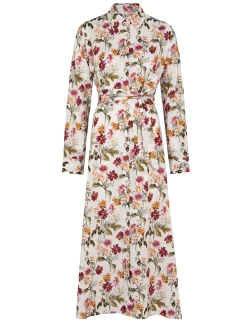 Evi Grintela Valerie Floral-print Cotton Shirt Dress - Multicoloured