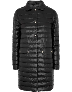 Herno Ultralite Quilted Shell Coat - Black