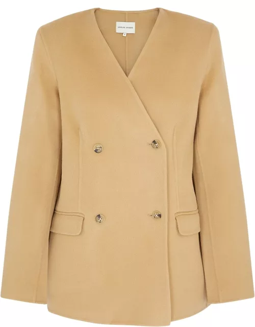 Loulou Studio Double-breasted Wool-blend Jacket - Camel