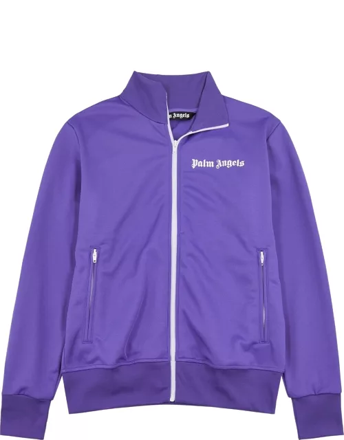 Palm Angels Striped Jersey Track Jacket - Purple
