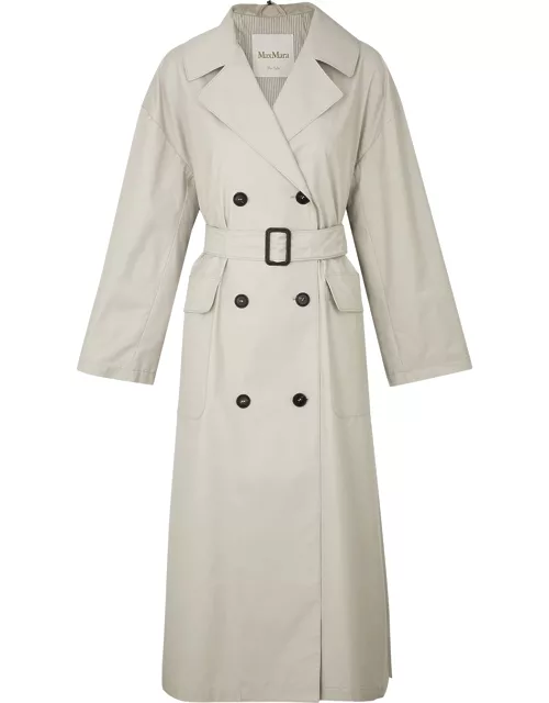 Max Mara The Cube The Cube Atrench Cotton-blend Trench Coat - Ecru