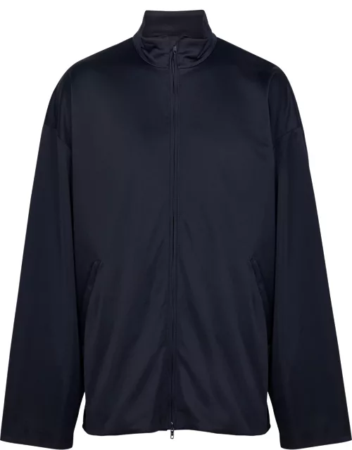 Balenciaga Satin-jersey Track Jacket - Navy