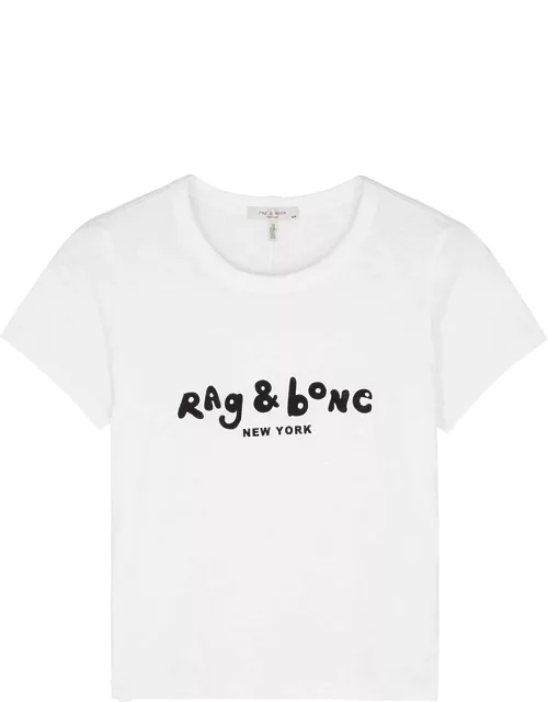Rag & Bone Bubble Logo-print Cotton T-shirt - White