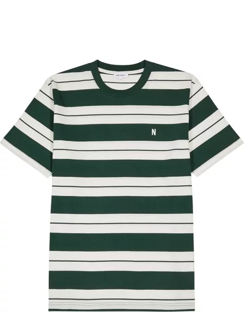Norse Projects Johannes Varsity Striped Cotton T-shirt - Green