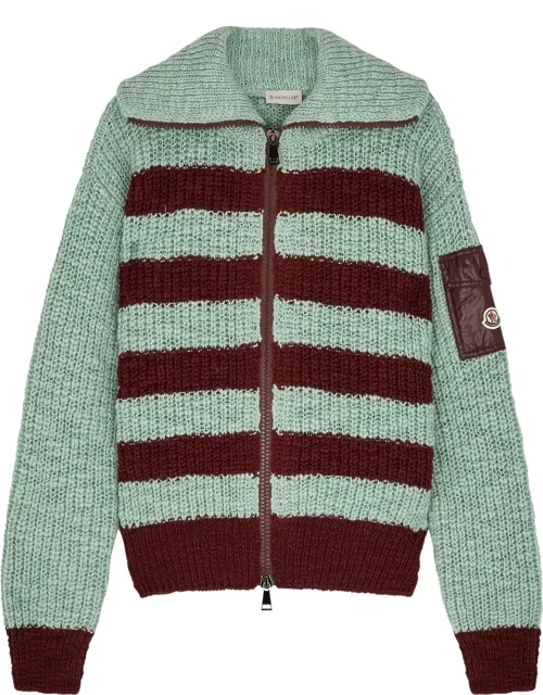 Moncler Striped Wool-blend Cardigan - Multicoloured